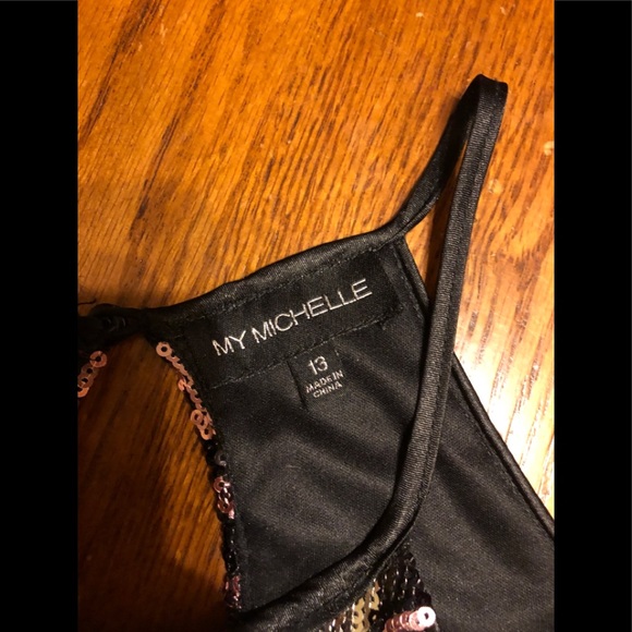 Sequin fitted dress from My Michelle Size 13 - Picture 9 of 10